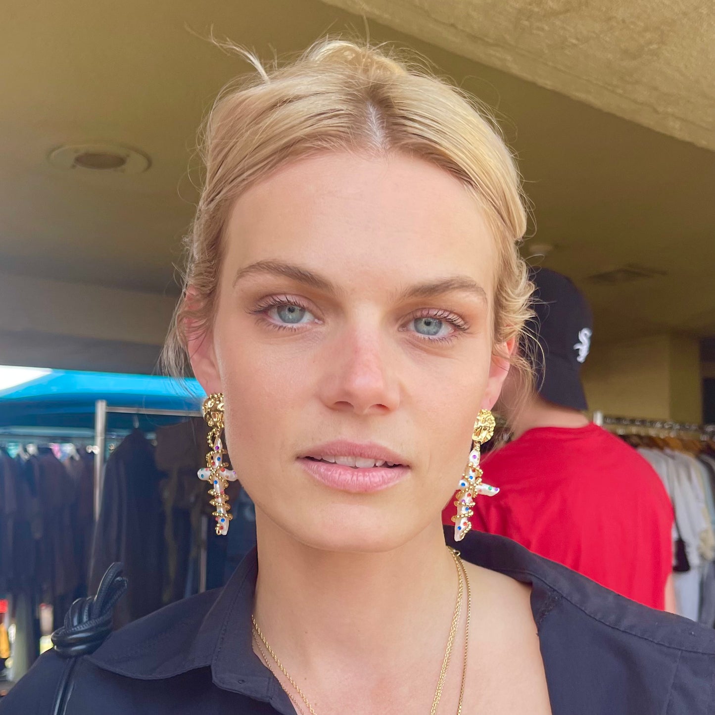 RENAISSANCE CROSS EARRINGS