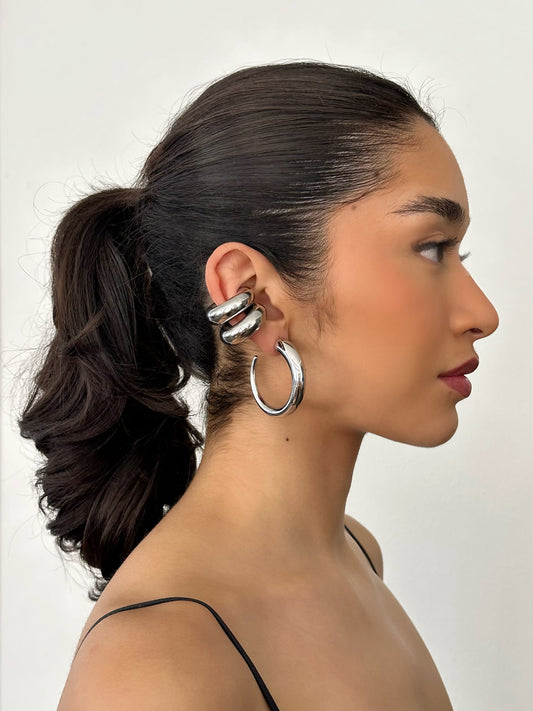 CRESCENT MOON HOOPS