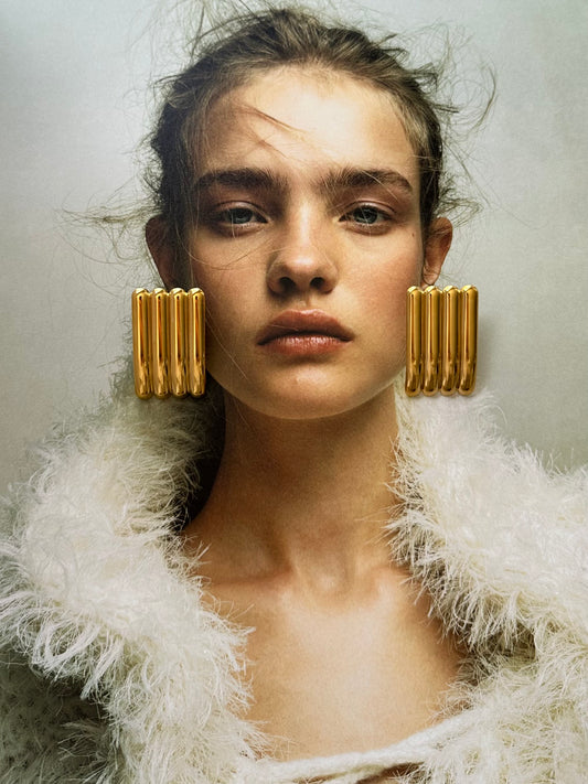 ALIGNED STUD EARRINGS