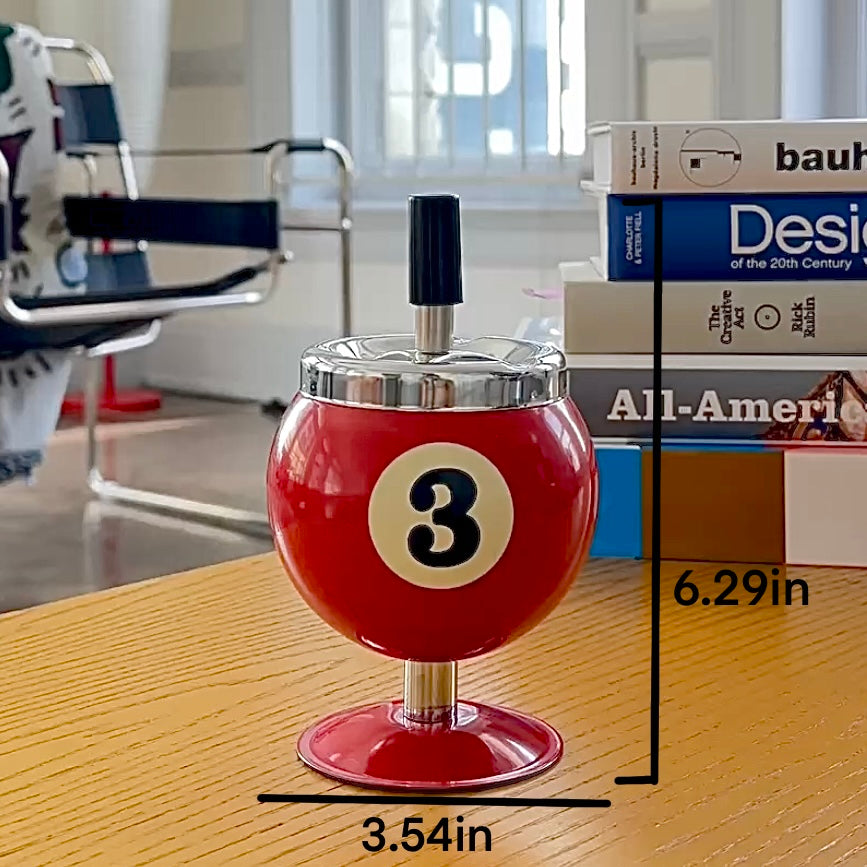 BILLIARD BALL ASHTRAY
